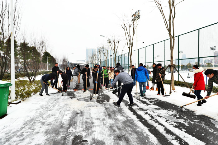 一場雪，體育中心美得不要不要的 但最美的風(fēng)景還是他們(圖13)