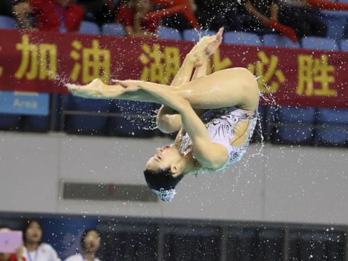 “水上芭蕾”究竟有多美？全國花樣游泳錦標賽武漢“綻放”（附精美圖集）(圖10)